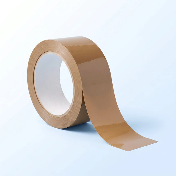 Braunes Paketband zum Verschließen von Versandkartons – Premium-Klebeband Rolle 48 mm × 66 m
