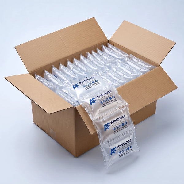 Luftkissen-Verpackung Größe M – Karton 80 × 60 × 45 cm Luftpolsterkissen für ca. 60 Pakete